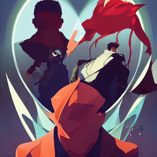 Image similar to face icon stylized minimalist trigun, loftis, cory behance hd by jesper ejsing, by rhads, makoto shinkai and lois van baarle, ilya kuvshinov, rossdraws global illumination