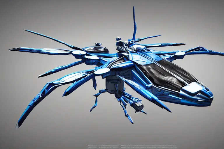Image similar to concept art of a futuristic helicopter, extremely symmetrical, blueprint schematics, top down view, bottom view, side view, aggressive panels, mecha inspired, apache chopper, railgun turret, robotic, highly detailed, artstation, pinterest, super realistic, octane render