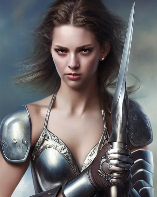 Image similar to a beautiful warrior woman bowling, photo, ultra detail, photoreal, professionally retouched, soft moonlight lighting, shiny plastic armor, realistic, smooth face, goddess, luscious lips, perfect eyes, wide angle, sharp focus on eyes, 8 k high definition, insanely detailed, intricate, elegant, art by artgerm and wlop