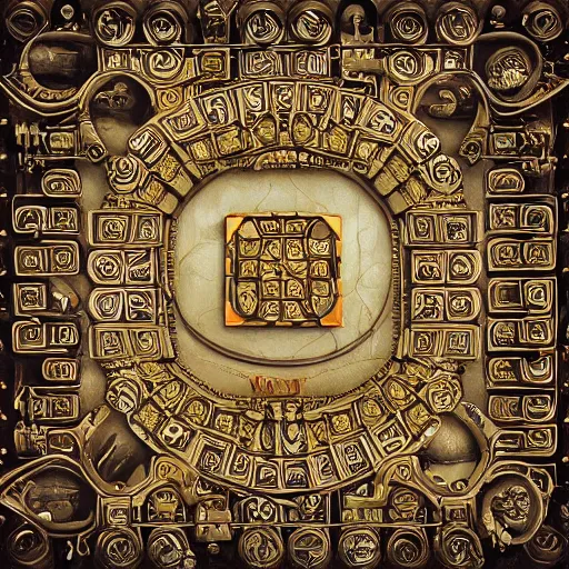 Image similar to logic puzzle by escher isometric 3 d, zodiac, sigil, magic, wizardry, shrine, akashic, multiverse, swirling, vortex digital art, highly detailed, fine detail, intricate, ornate, complex, octane render, unreal engine, photorealistic