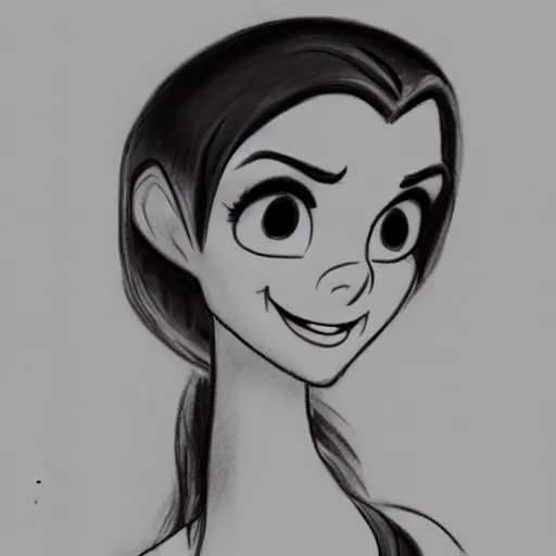 Image similar to milt kahl pencil sketch of victoria justice disney style