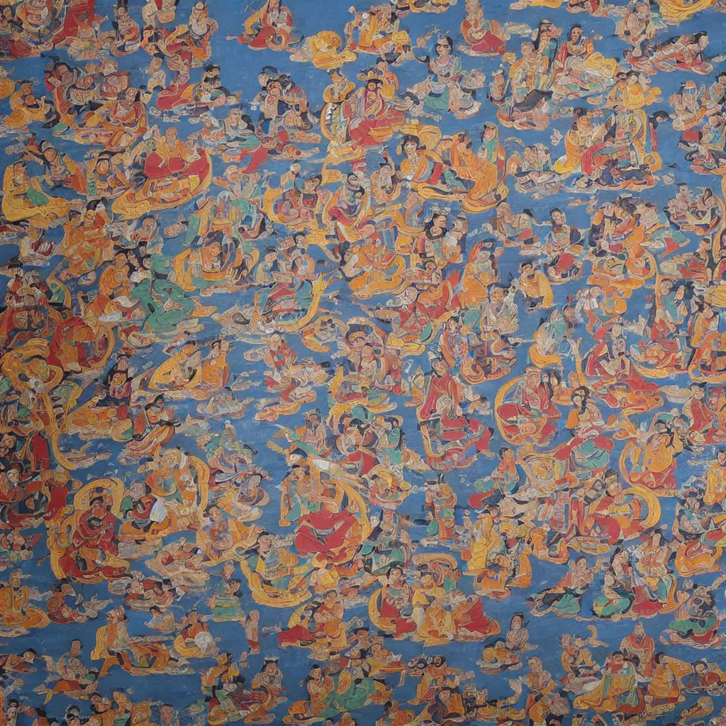 Image similar to tibetan mural