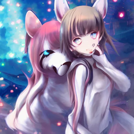 Image similar to kemonomimi, 4k