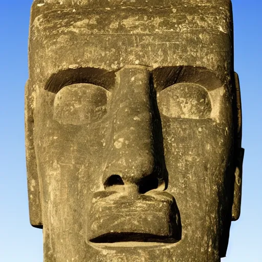 Image similar to moai head playing poker