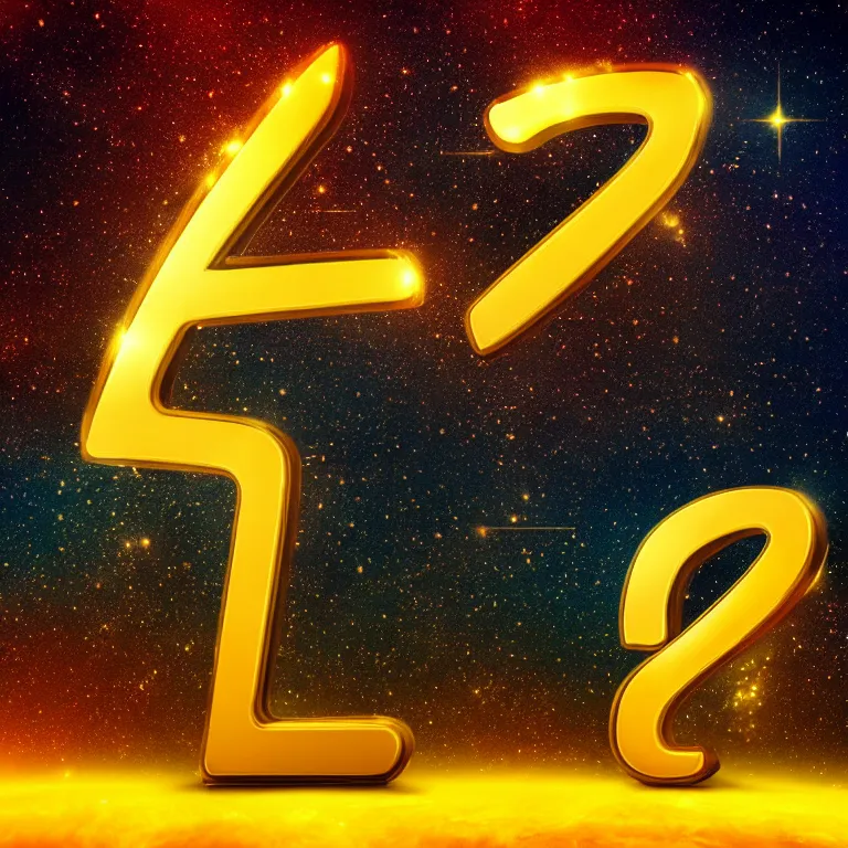 Prompt: letter q in gold style on space background, cinematic, highly detailed