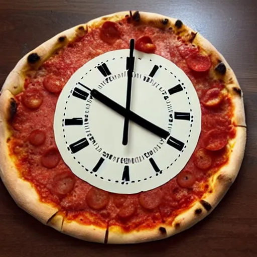 Image similar to pizza clock