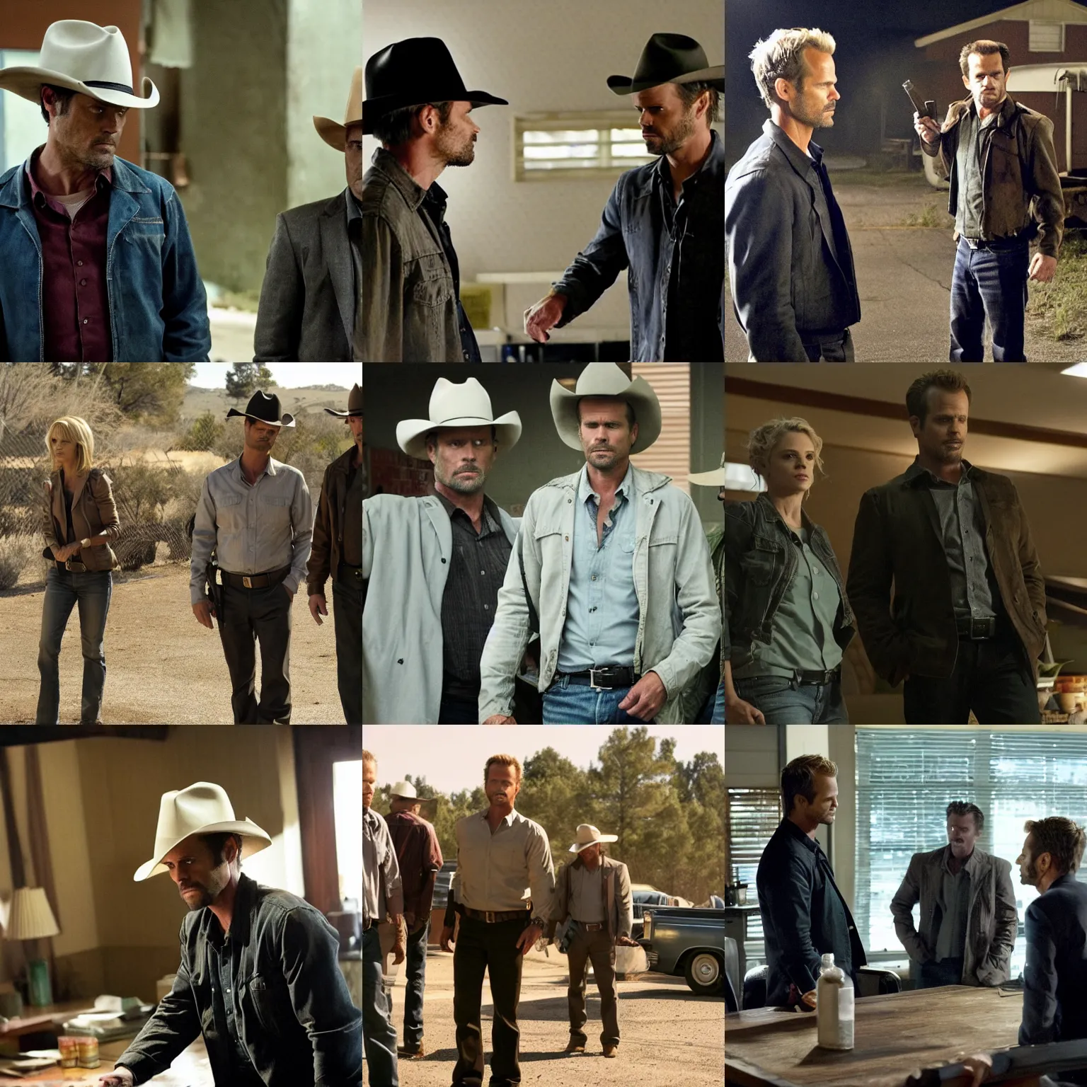 Prompt: a scene from justified ( tv show )