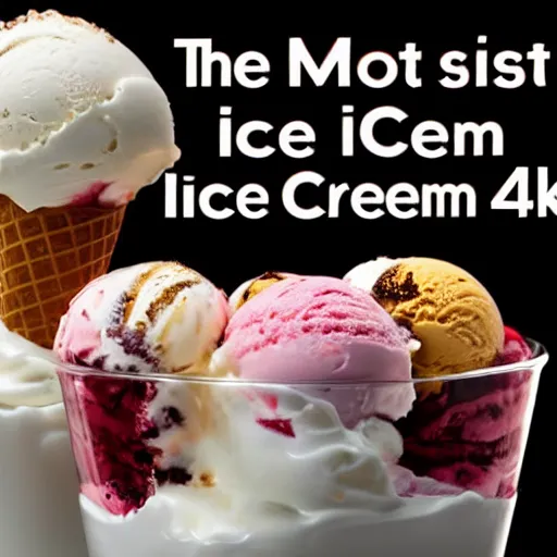 Image similar to The most delicious ice cream sundae ever created, detailed 4k photograph