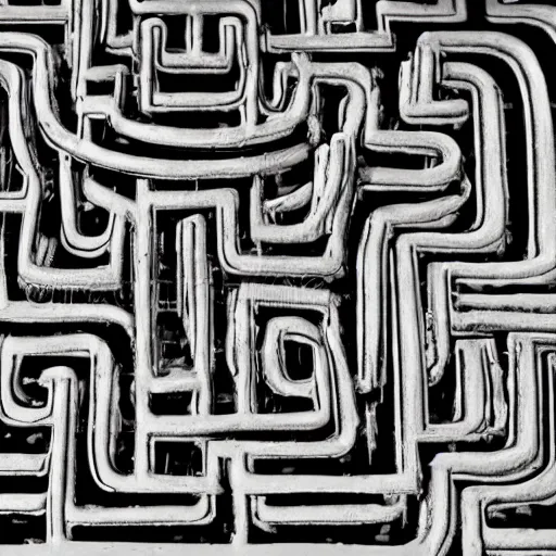 Image similar to the HR Giger kids maze stock photo