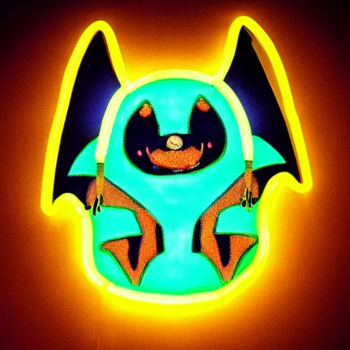 Image similar to Neon Sing of a bat