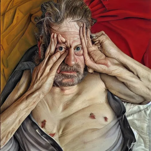 Prompt: high quality high detail painting by lucian freud, hd, warren ellis