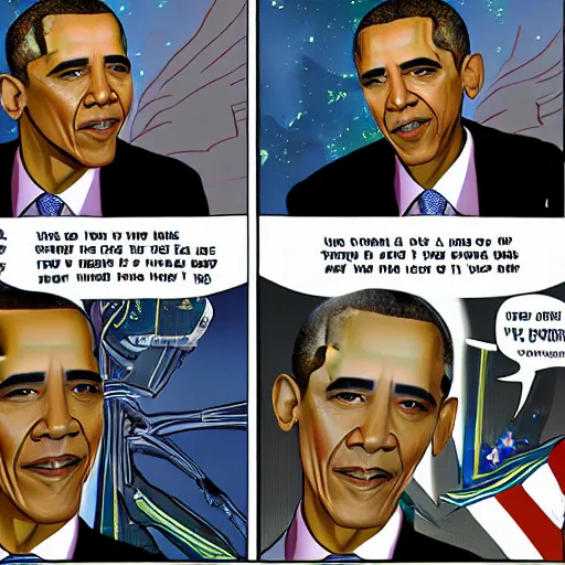 Image similar to obama meets aliens