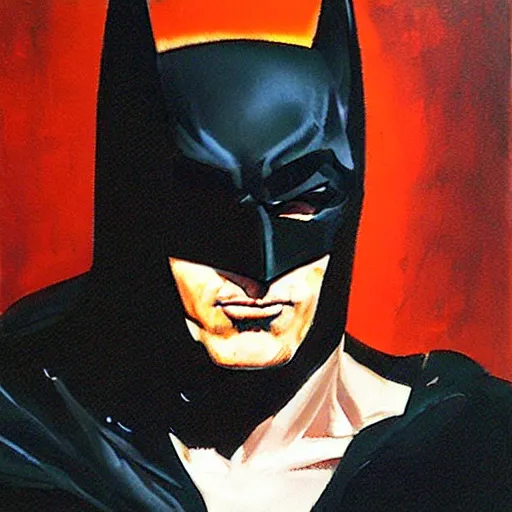 Image similar to batman in the style of phil hale