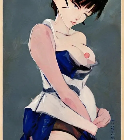 Prompt: coby whitmore painting of an anime woman