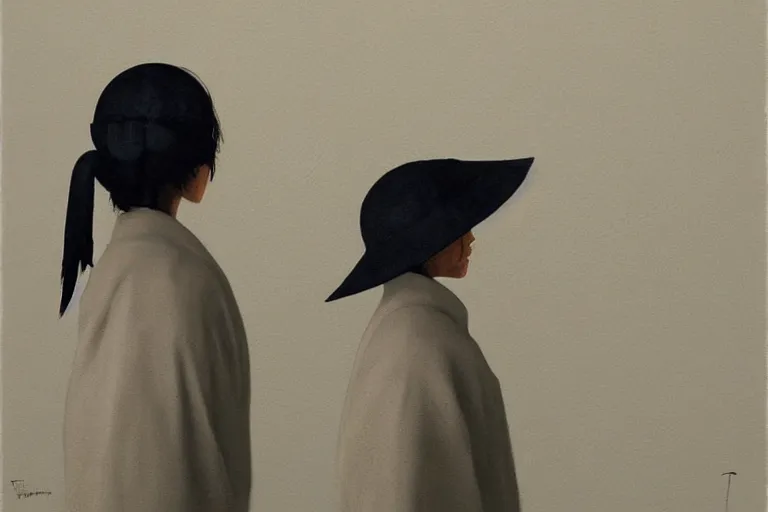 Image similar to samurai in raven - shaped hat artwork by tim eitel