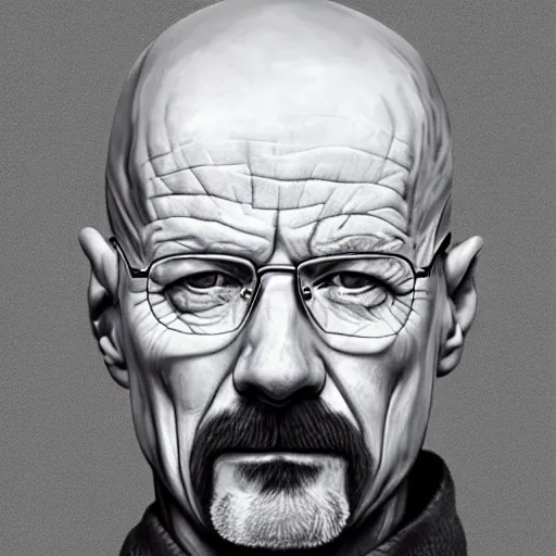 Image similar to a detailed portrait of walter white with a pacifer in his mouth, art illustration, incredibly highly detailed and realistic, 8 k, sharp focus