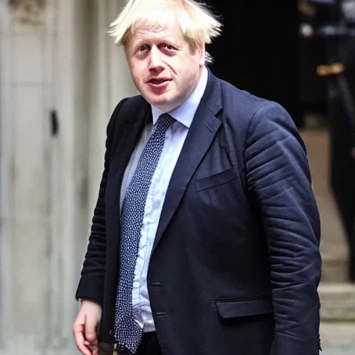 Image similar to boris johnson accidentally taking a selfie with the front camera, very scared, surprised by the camera flash that is so bright in his face