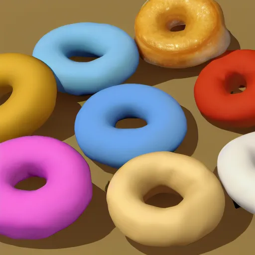 Image similar to blender render of infinite donuts