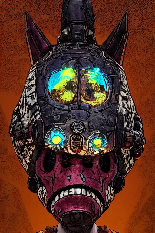 Prompt: tribal vodoo mask feather gemstone global illumination ray tracing hdr that looks like it is from borderlands and by feng zhu and loish and laurie greasley, victo ngai, andreas rocha, john harris