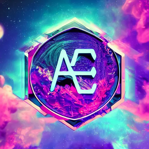 Image similar to a and w vaporwave logo, digital art, cosmic, 3 d high definition, trending on art station, photorealistic, high resolution, 8 k, octane, hyper detailed, insane details, intricate, elite, ornate, elegant trend, highly detailed and intricate, sharp focus, photography, unreal engine