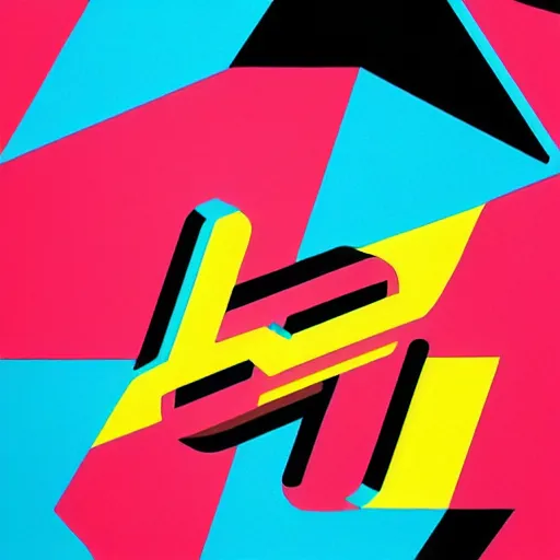 Image similar to Wombo logo by Tristan Eaton, geometric, trending dribble, behance