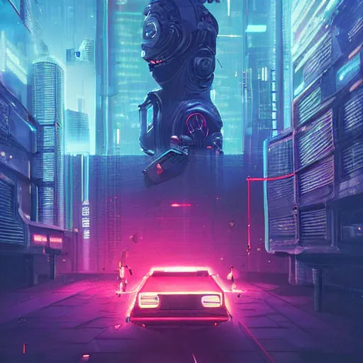 Prompt: a sci - fi, cyberpunk art by adam pijnacker, cgsociety, retrofuturism, outrun, synthwave, retrowave, hyperrealistic