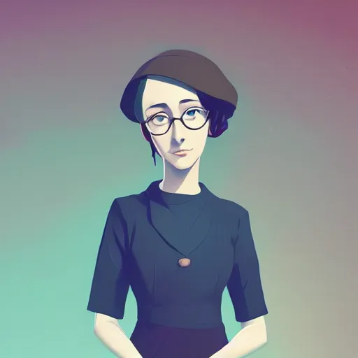 Image similar to Virginia Woolf as Mrs. Dalloway, ambient lighting, 4k, anime key visual, lois van baarle, ilya kuvshinov, rossdraws, artstation