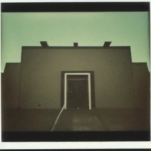 Prompt: “ 1 9 8 0 s polaroid picture of the black lodge from twin peaks, liminal ”