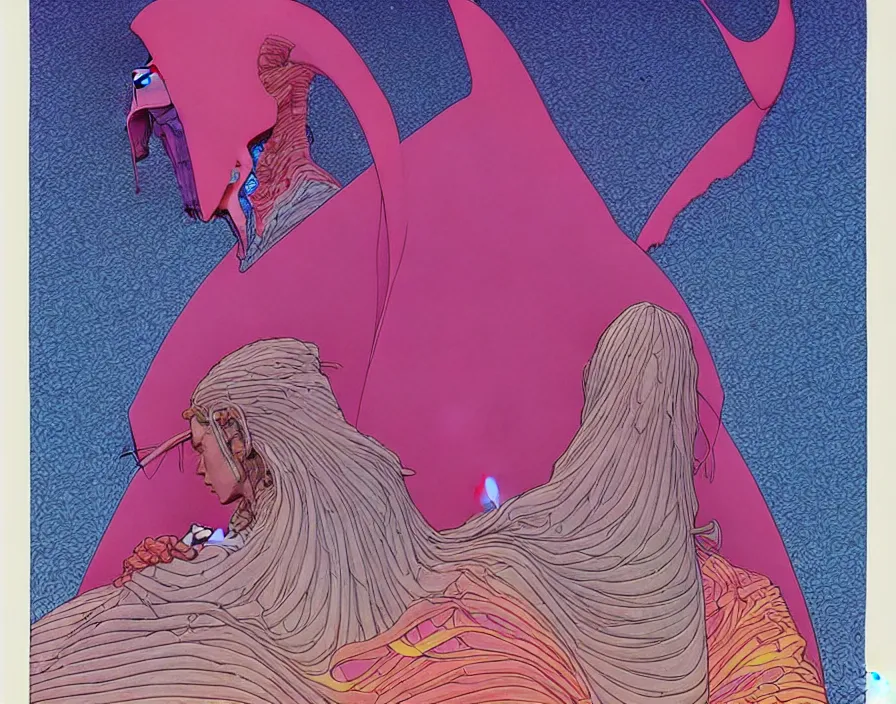 Prompt: ( ( ( ( the sorrow ) ) ) ) by mœbius!!!!!!!!!!!!!!!!!!!!!!!!!!!, overdetailed art, colorful, artistic record jacket design