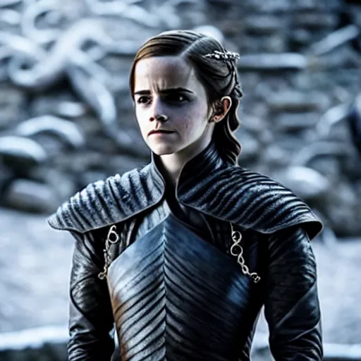 Prompt: emma watson in game of thrones