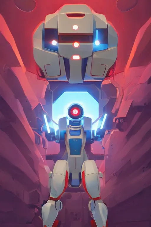 Image similar to metabots medabots medarotto medarot robot minimalist comics, behance hd by jesper ejsing, by rhads, makoto shinkai and lois van baarle, ilya kuvshinov, rossdraws global illumination ray tracing hdr radiating a glowing aura