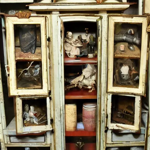 Image similar to cabinet of oddities and curiosities