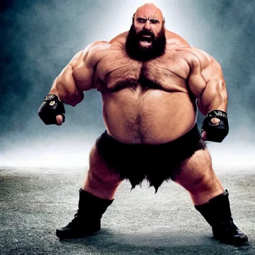 Image similar to movie still of Danny DeVito starring as zangief in the 2026 live action street fighter movie