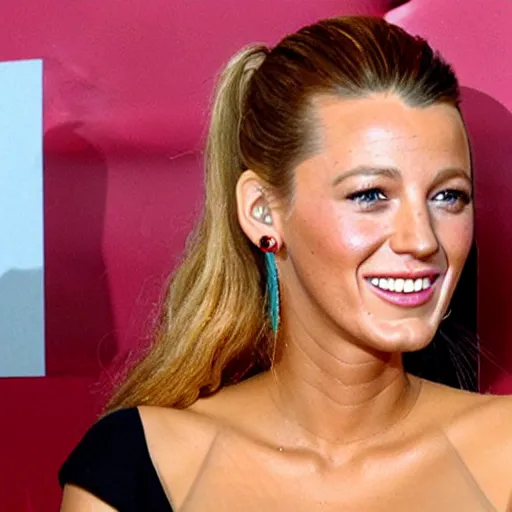 Image similar to blake lively made of jello