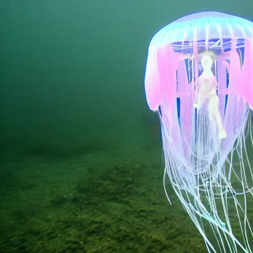 Image similar to An angel jellyfish