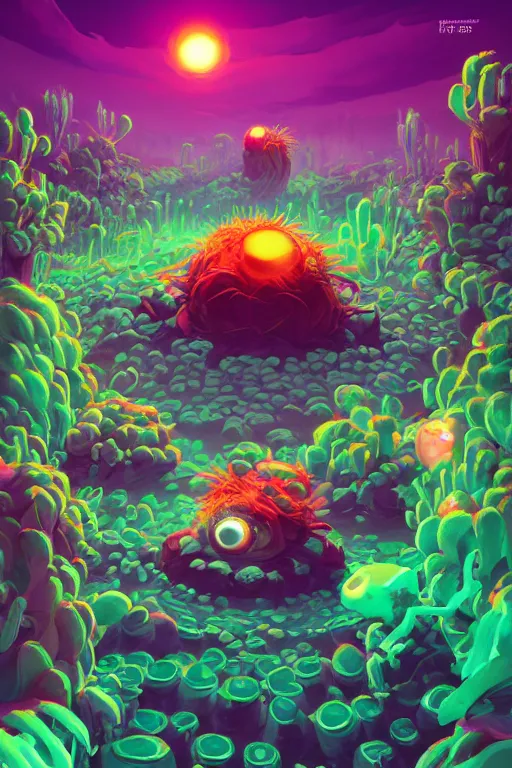 Image similar to roots cactus sushi cristal smurf ghost creature animal sushi cristal very big eye roots cactus elemental flush of force nature micro world fluo fishscale, behance hd by jesper ejsing, by rhads, makoto shinkai and lois van baarle, ilya kuvshinov, rossdraws radiating a glowing aura global illumination ray tracing hdr