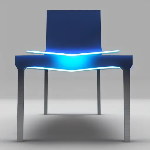 Prompt: chair from future, crisp, dim painterly volumetric aquatic lighting, beautiful 3 d concept art, artstation, sketchfab