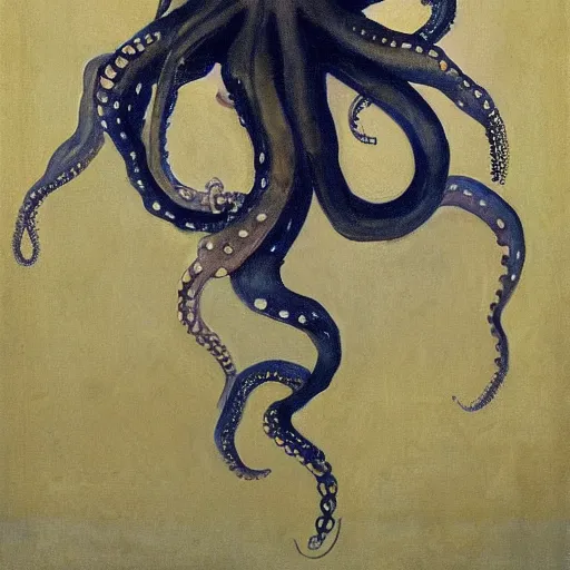 Image similar to octopus painted by john singer sargent