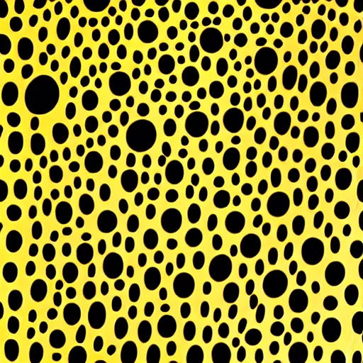 Prompt: chow chow in the style of yayoi kusama