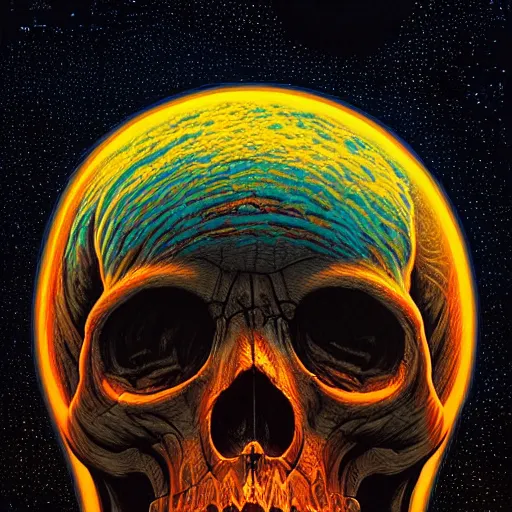 Image similar to ngc 3132 melting mysterious skull landscape by Casey Weldon, dan mumford 8k ultra high definition, upscaled, perfect composition , golden ratio, edge of the world, image credit nasa nat geo