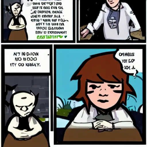 Image similar to Sinfest webcomic in the style of Penny Arcade