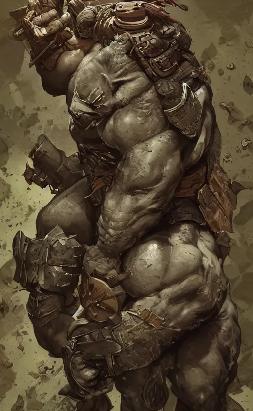 Prompt: rocksteady from tmnt, rhino, rugged, handsome, male, detailed face, clean lines, atmospheric lighting, amazing, full body, thighs, flowers, muscular, intricate, highly detailed, digital painting, deviantart, concept art, sharp focus, illustration, art by greg rutkowski and alphonse mucha