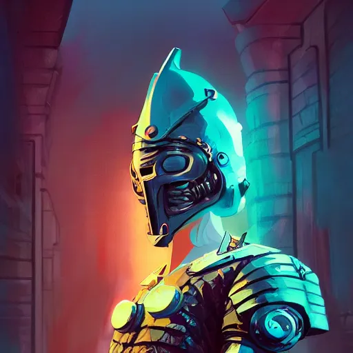 Image similar to cyberpunk viking helmet mask warrior goddess robot ninja fantasy, art gta 5 cover, official fanart behance hd artstation by jesper ejsing, by rhads, makoto shinkai and lois van baarle, ilya kuvshinov, ossdraws