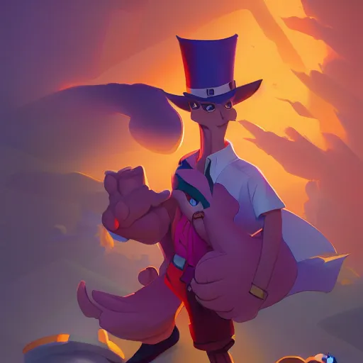 Image similar to hero world darkwing duck, behance hd by jesper ejsing, by rhads, makoto shinkai and lois van baarle, ilya kuvshinov, rossdraws global illumination