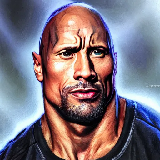 Prompt: dwayne johnson with as venom from spiderman | slimey black goo | cinematic lighting | award - winning | closeup portrait | by donato giancola and mandy jurgens and charlie bowater | featured on artstation | pencil sketch