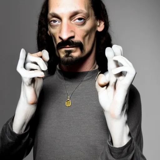 Prompt: white snoop dogg, photo