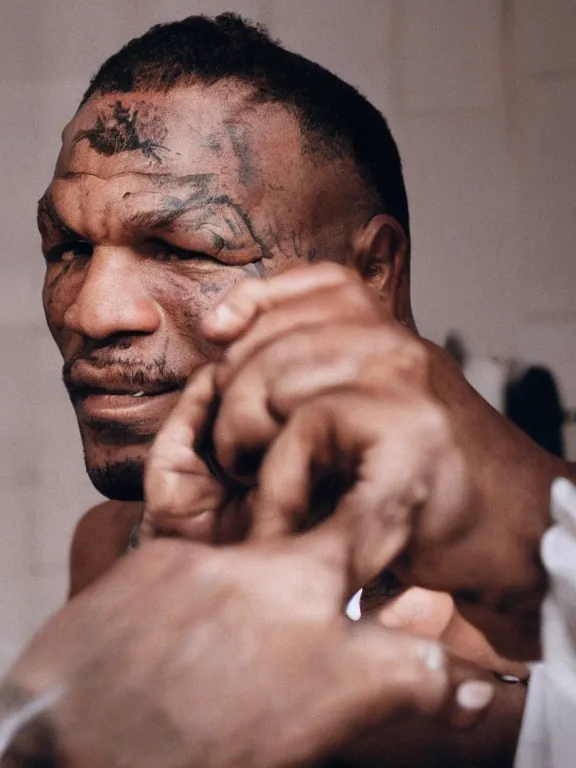 Image similar to photo portrait of Mike Tyson