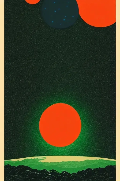 Prompt: planet earth from space on fire,moody, Karolis Strautniekas, Mads Berg, stippled light, dramatic lighting,editorial illustration, detailed,fine texture, matte print,dynamic composition,blue+green+dark orange+red+dark blue+beige, misty fog, linocut