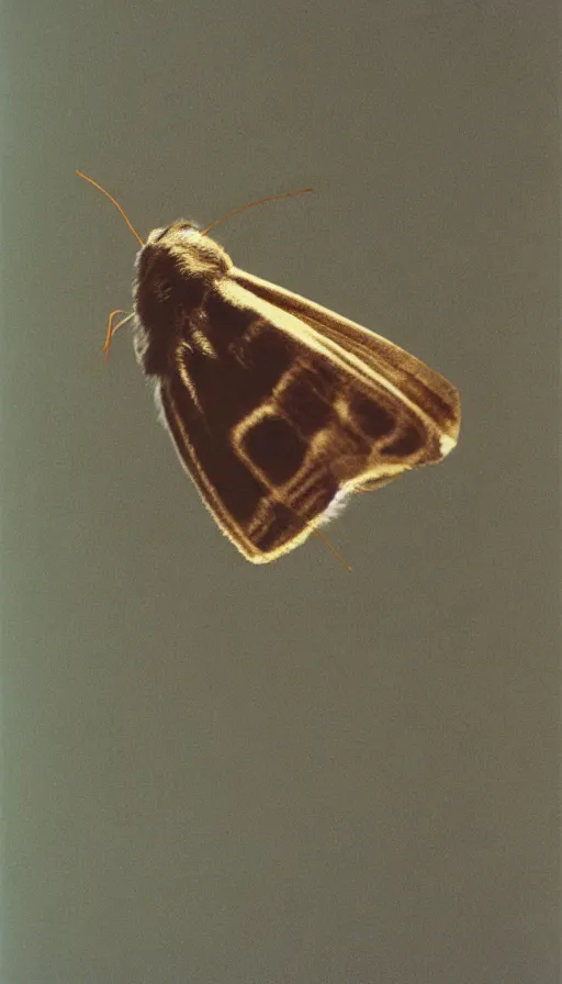 Image similar to 7 0 s movie still of a horse moth, cinestill 8 0 0 t 3 5 mm eastmancolor, heavy grain, high quality, high detail