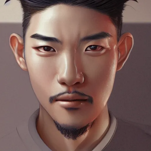 Image similar to a chinese immortal cultivator as an absurdly handsome, elegant, young anime man, ultrafine hyperrealistic detailed face illustration by kim jung gi, irakli nadar, intricate linework, sharp focus, bright colors, matte, final fantasy, unreal engine highly rendered, global illumination, radiant light, intricate environment